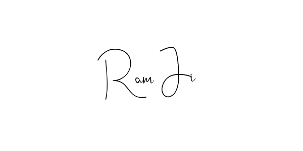 How to make Ram Ji name signature. Use Andilay-7BmLP style for creating short signs online. This is the latest handwritten sign. Ram Ji signature style 4 images and pictures png