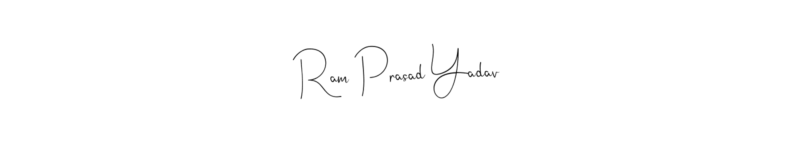 Also You can easily find your signature by using the search form. We will create Ram Prasad Yadav name handwritten signature images for you free of cost using Andilay-7BmLP sign style. Ram Prasad Yadav signature style 4 images and pictures png