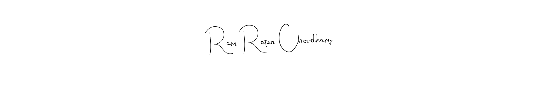 How to make Ram Ratan Choudhary name signature. Use Andilay-7BmLP style for creating short signs online. This is the latest handwritten sign. Ram Ratan Choudhary signature style 4 images and pictures png
