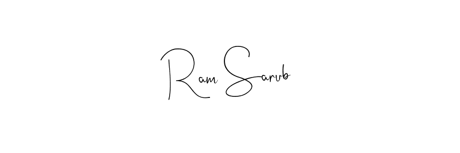 if you are searching for the best signature style for your name Ram Sarub. so please give up your signature search. here we have designed multiple signature styles  using Andilay-7BmLP. Ram Sarub signature style 4 images and pictures png
