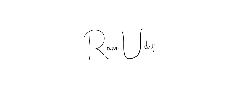 How to Draw Ram Udit signature style? Andilay-7BmLP is a latest design signature styles for name Ram Udit. Ram Udit signature style 4 images and pictures png