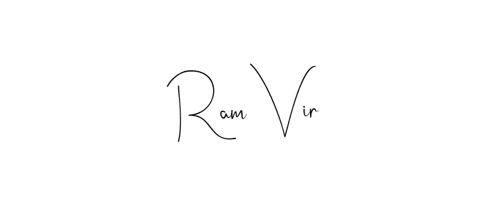 How to make Ram Vir signature? Andilay-7BmLP is a professional autograph style. Create handwritten signature for Ram Vir name. Ram Vir signature style 4 images and pictures png