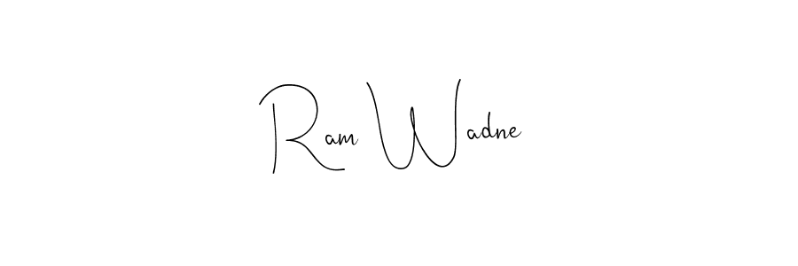 This is the best signature style for the Ram Wadne name. Also you like these signature font (Andilay-7BmLP). Mix name signature. Ram Wadne signature style 4 images and pictures png