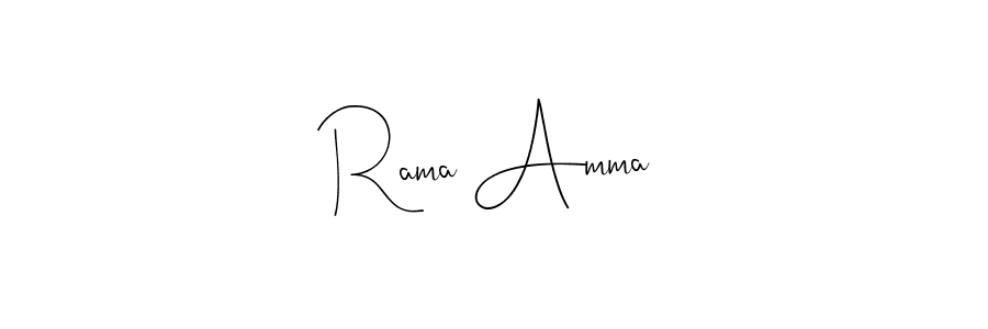 Rama Amma stylish signature style. Best Handwritten Sign (Andilay-7BmLP) for my name. Handwritten Signature Collection Ideas for my name Rama Amma. Rama Amma signature style 4 images and pictures png