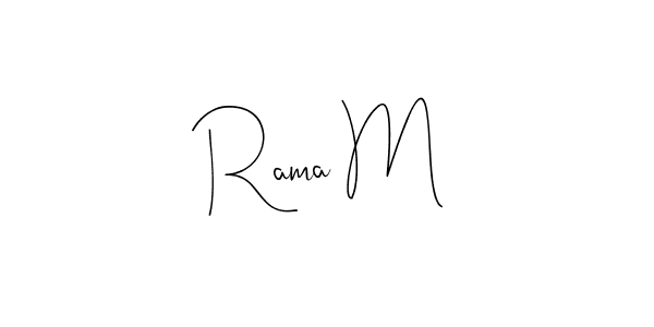 This is the best signature style for the Rama M name. Also you like these signature font (Andilay-7BmLP). Mix name signature. Rama M signature style 4 images and pictures png