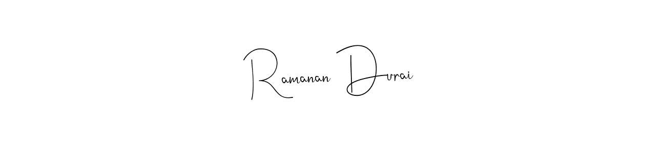 It looks lik you need a new signature style for name Ramanan Durai. Design unique handwritten (Andilay-7BmLP) signature with our free signature maker in just a few clicks. Ramanan Durai signature style 4 images and pictures png