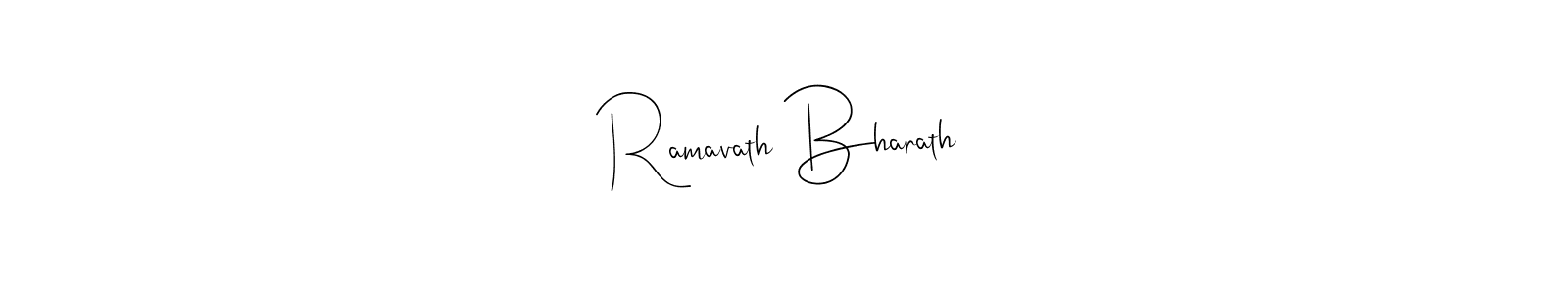How to make Ramavath Bharath signature? Andilay-7BmLP is a professional autograph style. Create handwritten signature for Ramavath Bharath name. Ramavath Bharath signature style 4 images and pictures png