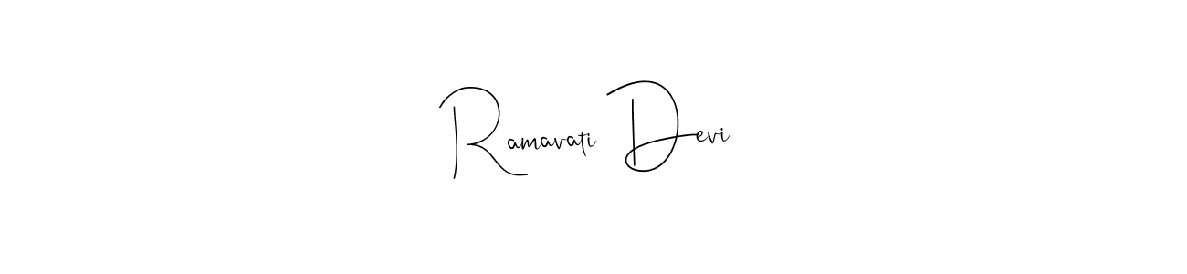 Once you've used our free online signature maker to create your best signature Andilay-7BmLP style, it's time to enjoy all of the benefits that Ramavati Devi name signing documents. Ramavati Devi signature style 4 images and pictures png