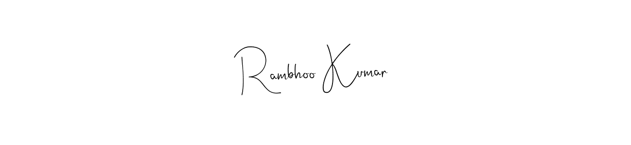 You can use this online signature creator to create a handwritten signature for the name Rambhoo Kumar. This is the best online autograph maker. Rambhoo Kumar signature style 4 images and pictures png