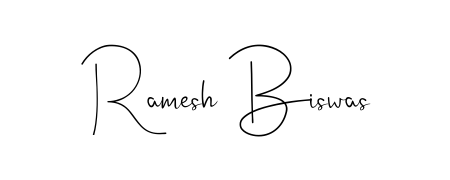 Enhance your business communications with Ramesh Biswas signature in Andilay-7BmLP lettering. Clean, modern, and universally compatible. Ramesh Biswas signature style 4 images and pictures png