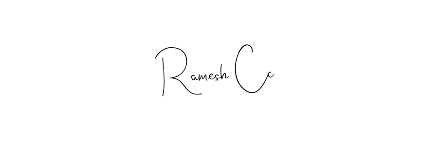 Use a signature maker to create a handwritten signature online. With this signature software, you can design (Andilay-7BmLP) your own signature for name Ramesh Cc. Ramesh Cc signature style 4 images and pictures png