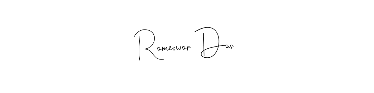 The best way (Andilay-7BmLP) to make a short signature is to pick only two or three words in your name. The name Rameswar Das include a total of six letters. For converting this name. Rameswar Das signature style 4 images and pictures png