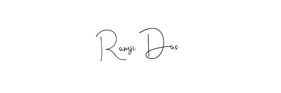 if you are searching for the best signature style for your name Ramji Das. so please give up your signature search. here we have designed multiple signature styles  using Andilay-7BmLP. Ramji Das signature style 4 images and pictures png