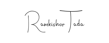 A timeless handwritten aesthetic for Ramkishor Tada. The Andilay-7BmLP font gives your signature a handcrafted feel with natural curves. Ramkishor Tada signature style 4 images and pictures png