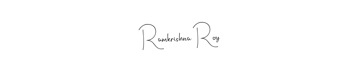 Make a beautiful signature design for name Ramkrishna Roy. With this signature (Andilay-7BmLP) style, you can create a handwritten signature for free. Ramkrishna Roy signature style 4 images and pictures png