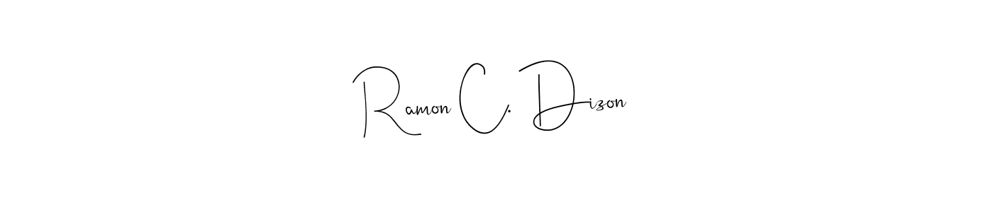 Make a beautiful signature design for name Ramon C. Dizon. Use this online signature maker to create a handwritten signature for free. Ramon C. Dizon signature style 4 images and pictures png