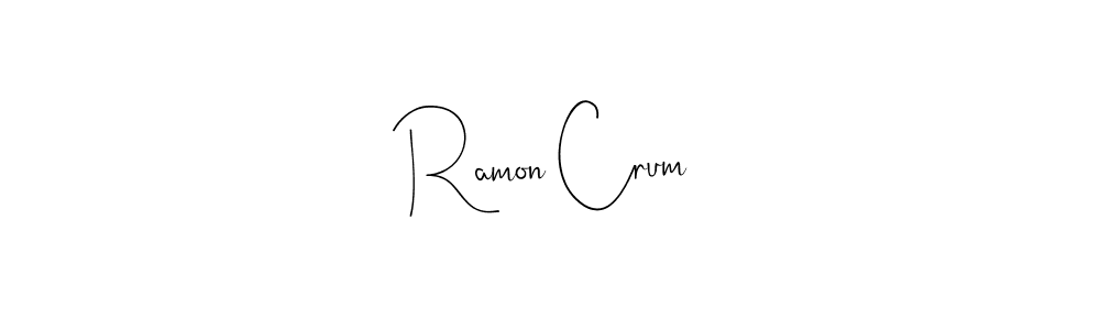 if you are searching for the best signature style for your name Ramon Crum. so please give up your signature search. here we have designed multiple signature styles  using Andilay-7BmLP. Ramon Crum signature style 4 images and pictures png