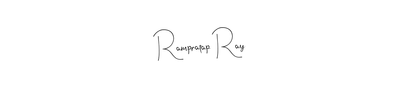 if you are searching for the best signature style for your name Rampratap Ray. so please give up your signature search. here we have designed multiple signature styles  using Andilay-7BmLP. Rampratap Ray signature style 4 images and pictures png