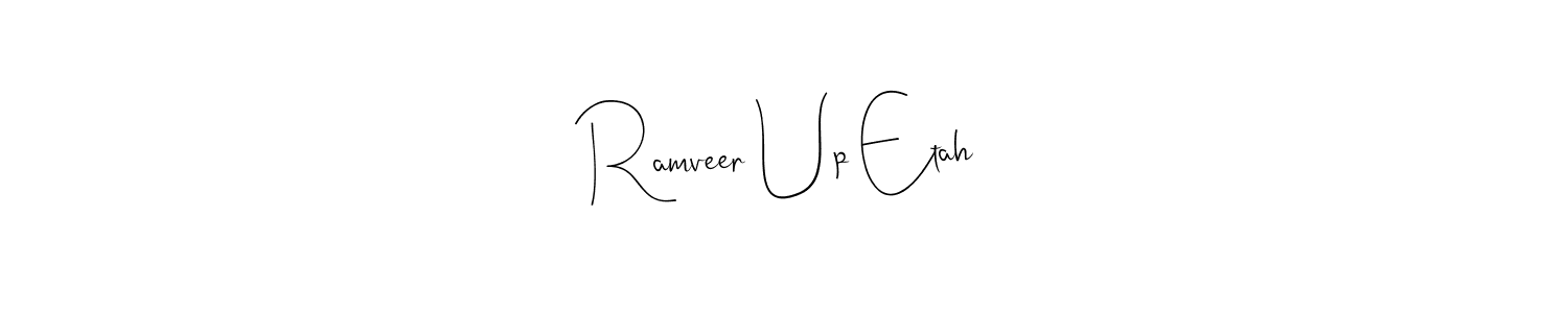 See photos of Ramveer Up Etah official signature by Spectra . Check more albums & portfolios. Read reviews & check more about Andilay-7BmLP font. Ramveer Up Etah signature style 4 images and pictures png