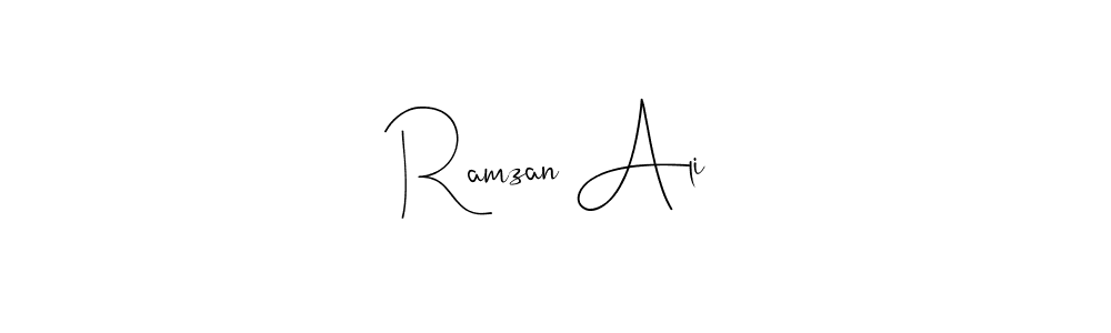 Make a beautiful signature design for name Ramzan Ali. Use this online signature maker to create a handwritten signature for free. Ramzan Ali signature style 4 images and pictures png