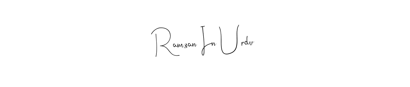 You can use this online signature creator to create a handwritten signature for the name Ramzan In Urdu. This is the best online autograph maker. Ramzan In Urdu signature style 4 images and pictures png