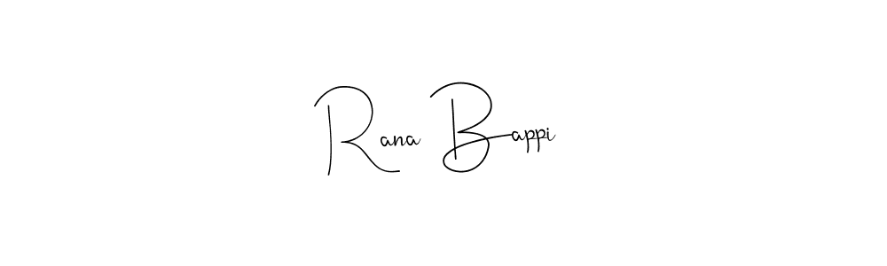 Also You can easily find your signature by using the search form. We will create Rana Bappi name handwritten signature images for you free of cost using Andilay-7BmLP sign style. Rana Bappi signature style 4 images and pictures png