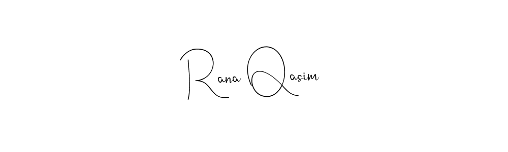 Create a beautiful signature design for name Rana Qasim. With this signature (Andilay-7BmLP) fonts, you can make a handwritten signature for free. Rana Qasim signature style 4 images and pictures png