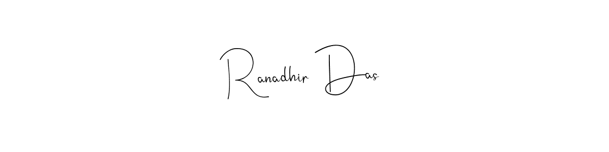 You can use this online signature creator to create a handwritten signature for the name Ranadhir Das. This is the best online autograph maker. Ranadhir Das signature style 4 images and pictures png