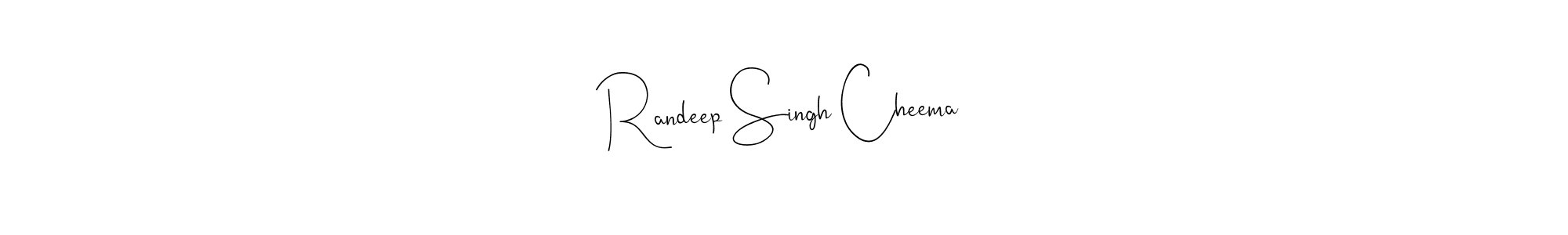 Use a signature maker to create a handwritten signature online. With this signature software, you can design (Andilay-7BmLP) your own signature for name Randeep Singh Cheema. Randeep Singh Cheema signature style 4 images and pictures png