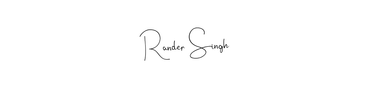 Use a signature maker to create a handwritten signature online. With this signature software, you can design (Andilay-7BmLP) your own signature for name Rander Singh. Rander Singh signature style 4 images and pictures png