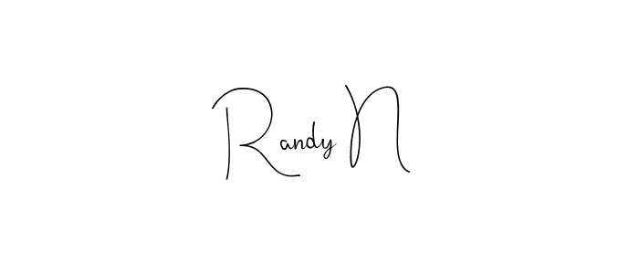 Also we have Randy N name is the best signature style. Create professional handwritten signature collection using Andilay-7BmLP autograph style. Randy N signature style 4 images and pictures png