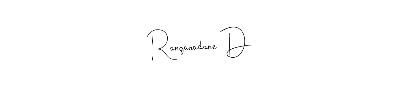 Andilay-7BmLP is a professional signature style that is perfect for those who want to add a touch of class to their signature. It is also a great choice for those who want to make their signature more unique. Get Ranganadane D name to fancy signature for free. Ranganadane D signature style 4 images and pictures png