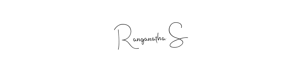 Make a beautiful signature design for name Ranganatha S. With this signature (Andilay-7BmLP) style, you can create a handwritten signature for free. Ranganatha S signature style 4 images and pictures png