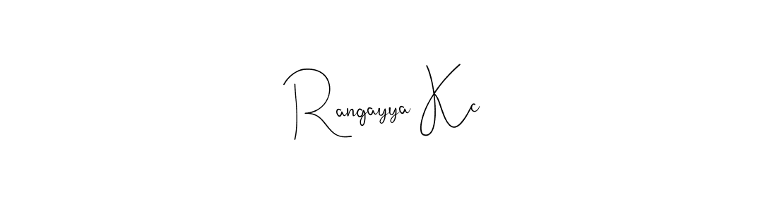 Make a beautiful signature design for name Rangayya Kc. Use this online signature maker to create a handwritten signature for free. Rangayya Kc signature style 4 images and pictures png