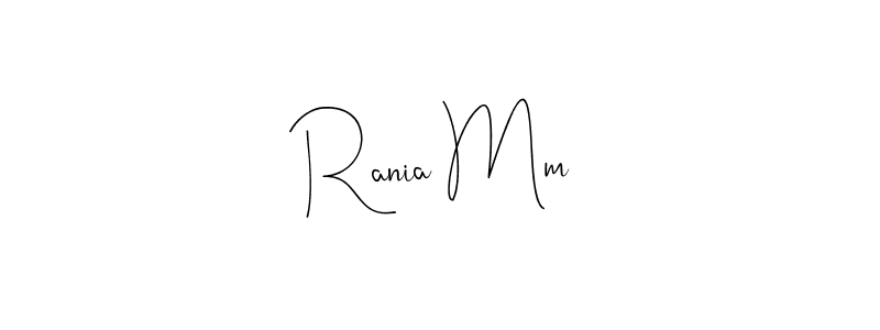 Create a beautiful signature design for name Rania Mm. With this signature (Andilay-7BmLP) fonts, you can make a handwritten signature for free. Rania Mm signature style 4 images and pictures png