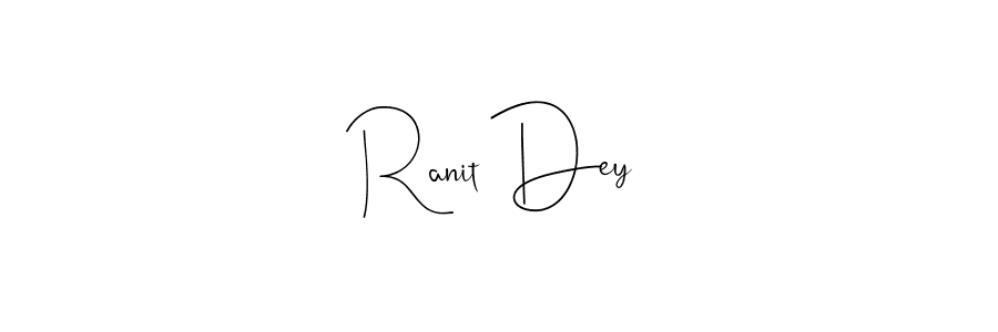 The best way (Andilay-7BmLP) to make a short signature is to pick only two or three words in your name. The name Ranit Dey include a total of six letters. For converting this name. Ranit Dey signature style 4 images and pictures png