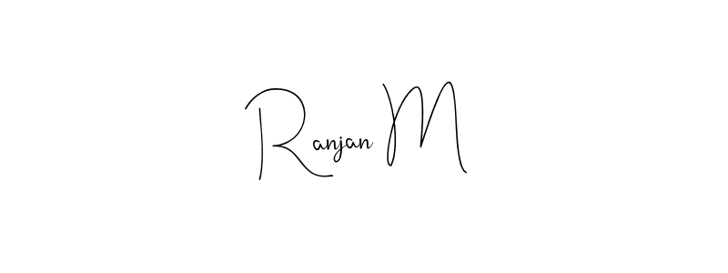 Here are the top 10 professional signature styles for the name Ranjan M. These are the best autograph styles you can use for your name. Ranjan M signature style 4 images and pictures png