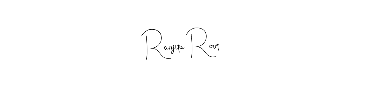 Also we have Ranjita Rout name is the best signature style. Create professional handwritten signature collection using Andilay-7BmLP autograph style. Ranjita Rout signature style 4 images and pictures png