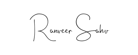 Create your official email sign-off with Ranveer Sahu name in Andilay-7BmLP style. Crisp, clean, and perfectly legible across all screens. Ranveer Sahu signature style 4 images and pictures png