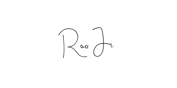 How to make Rao Ji signature? Andilay-7BmLP is a professional autograph style. Create handwritten signature for Rao Ji name. Rao Ji signature style 4 images and pictures png