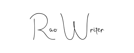 Make your name Rao Writer memorable on every contract using Andilay-7BmLP autograph style. Instant transparent background export available. Rao Writer signature style 4 images and pictures png