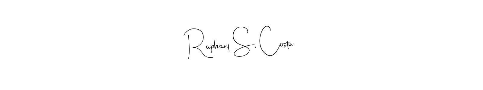 Design your own signature with our free online signature maker. With this signature software, you can create a handwritten (Andilay-7BmLP) signature for name Raphael S. Costa. Raphael S. Costa signature style 4 images and pictures png