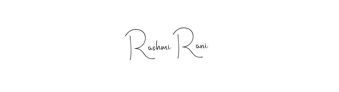 Rashmi Rani stylish signature style. Best Handwritten Sign (Andilay-7BmLP) for my name. Handwritten Signature Collection Ideas for my name Rashmi Rani. Rashmi Rani signature style 4 images and pictures png