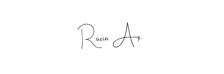 Make a beautiful signature design for name Rasin Ali. With this signature (Andilay-7BmLP) style, you can create a handwritten signature for free. Rasin Ali signature style 4 images and pictures png