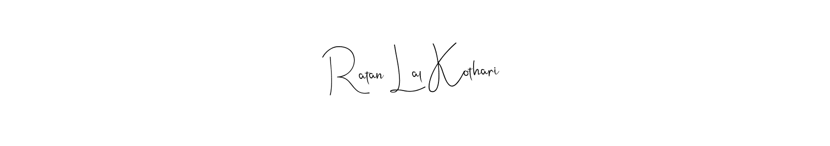 Andilay-7BmLP is a professional signature style that is perfect for those who want to add a touch of class to their signature. It is also a great choice for those who want to make their signature more unique. Get Ratan Lal Kothari name to fancy signature for free. Ratan Lal Kothari signature style 4 images and pictures png