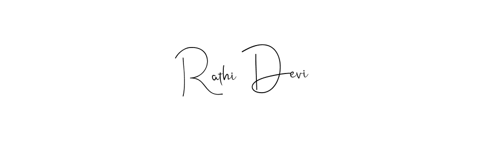 Make a beautiful signature design for name Rathi Devi. Use this online signature maker to create a handwritten signature for free. Rathi Devi signature style 4 images and pictures png