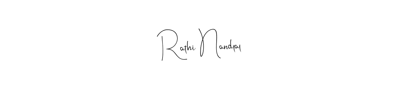 Also You can easily find your signature by using the search form. We will create Rathi Nandlal name handwritten signature images for you free of cost using Andilay-7BmLP sign style. Rathi Nandlal signature style 4 images and pictures png