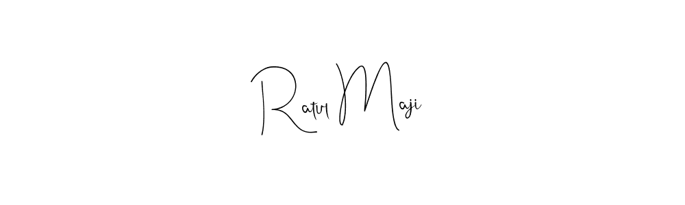 Make a beautiful signature design for name Ratul Maji. With this signature (Andilay-7BmLP) style, you can create a handwritten signature for free. Ratul Maji signature style 4 images and pictures png