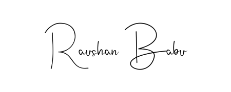 Andilay-7BmLP is a professional signature style that is perfect for those who want to add a touch of class to their signature. Get Raushan Babu name fancy signature for free. Raushan Babu signature style 4 images and pictures png
