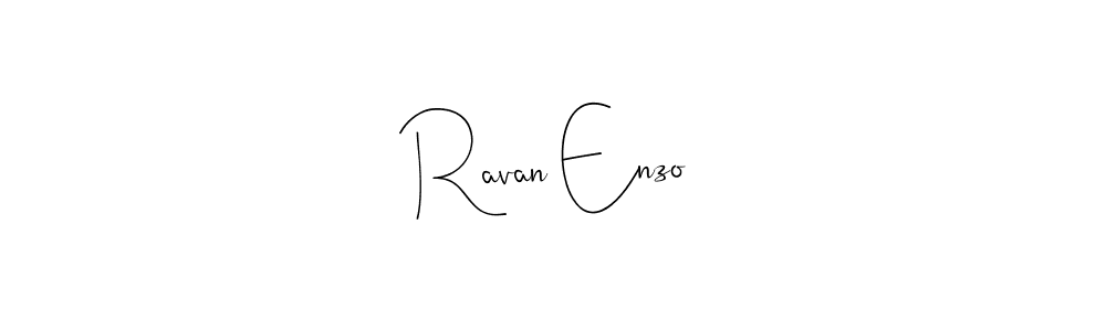 Design your own signature with our free online signature maker. With this signature software, you can create a handwritten (Andilay-7BmLP) signature for name Ravan Enzo. Ravan Enzo signature style 4 images and pictures png